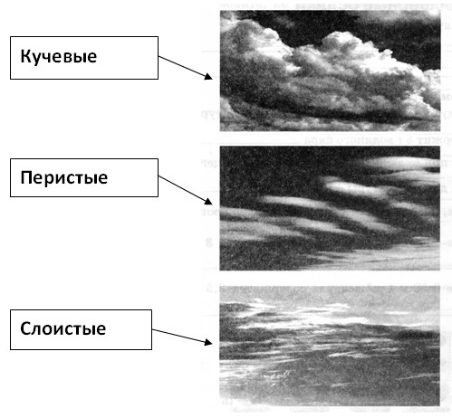 Водяной пар в атмосфере. Облака и атмосферные осадки, 6 класс. Карташева, Курчина.